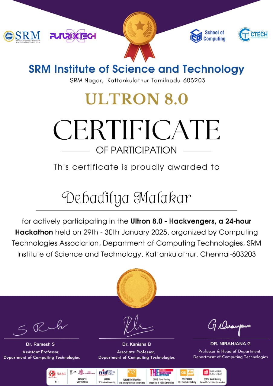 Ultron 8 Cert
